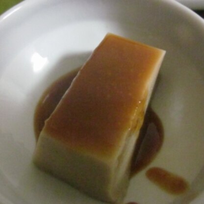ごま豆腐にかけていただきました。おいしかったです(^^♪ごちそうさまでした。
